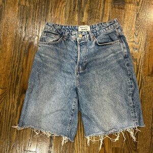 Reformation Women’s Light Blue Denim Jeans - Casual Frayed Hem